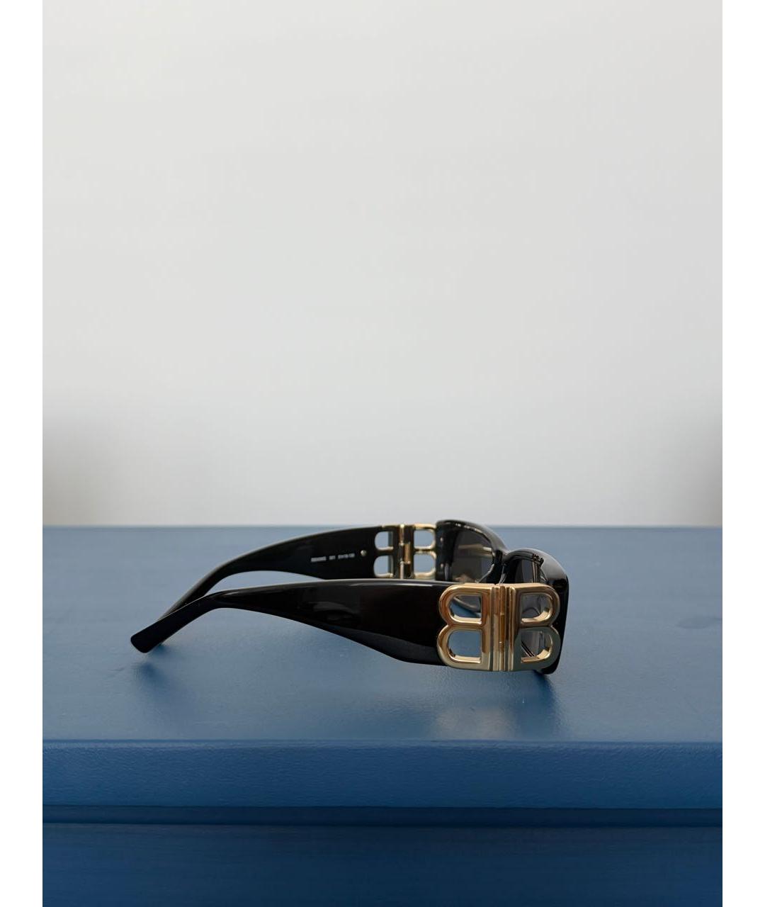BALENCIAGA Черные пластиковые солнцезащитные очки, фото 2