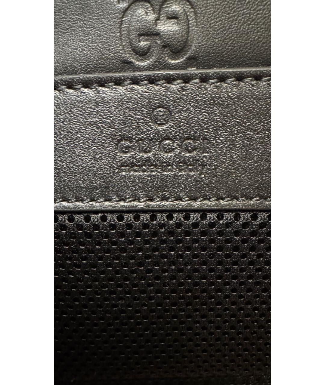 GUCCI Черный кожаный рюкзак, фото 8