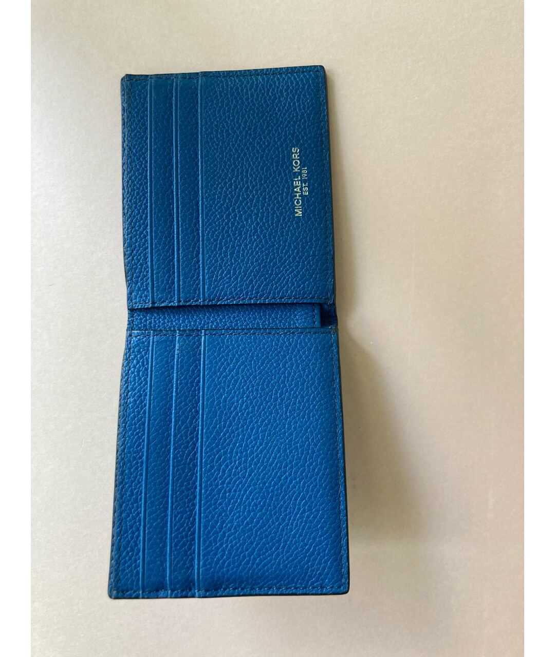 MICHAEL KORS Синий кожаный кошелек, фото 5