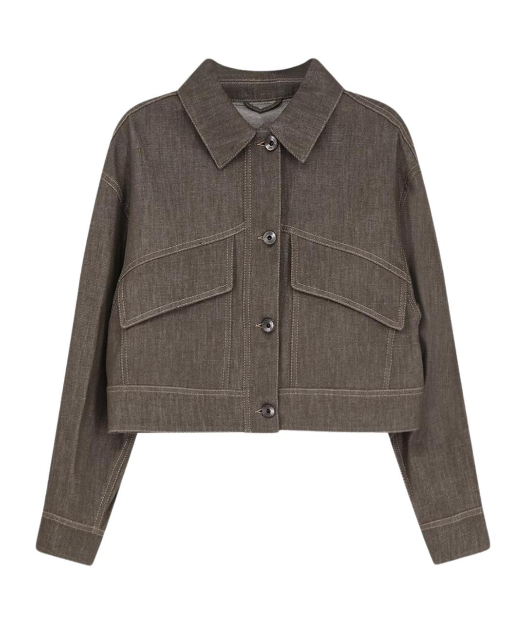 BRUNELLO CUCINELLI Хаки хлопковая куртка, фото 1