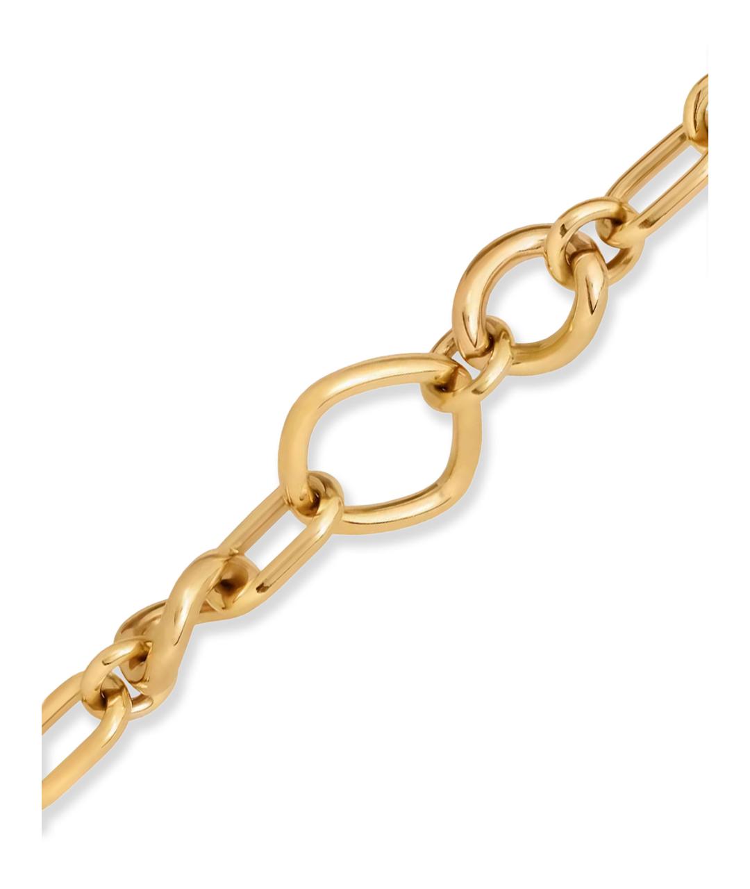 CELINE Золотой металлический браслет, фото 2