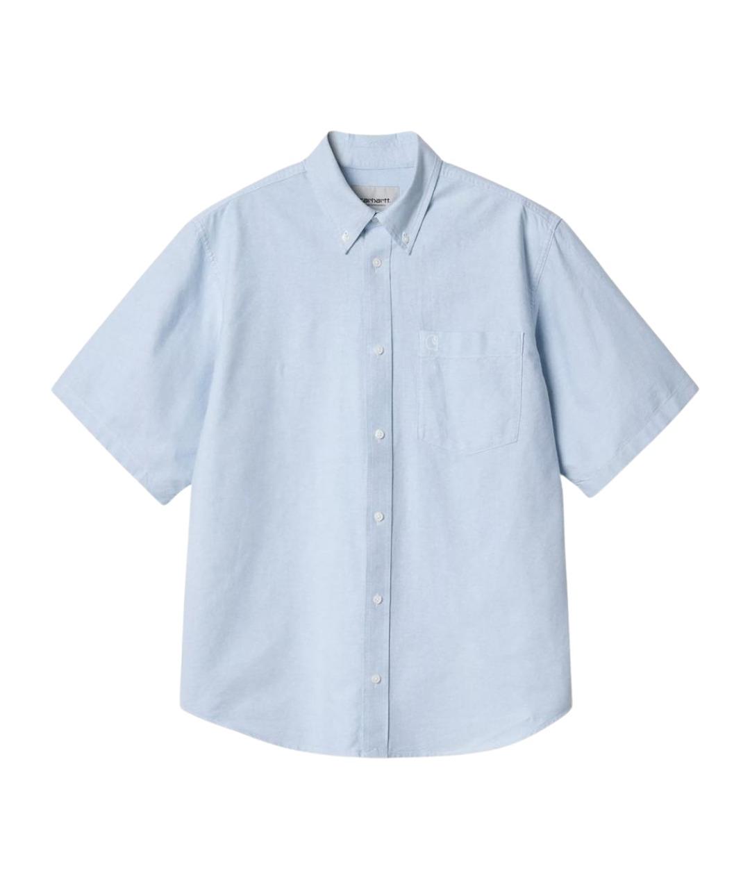 CARHARTT WIP Голубая хлопковая классическая рубашка, фото 1