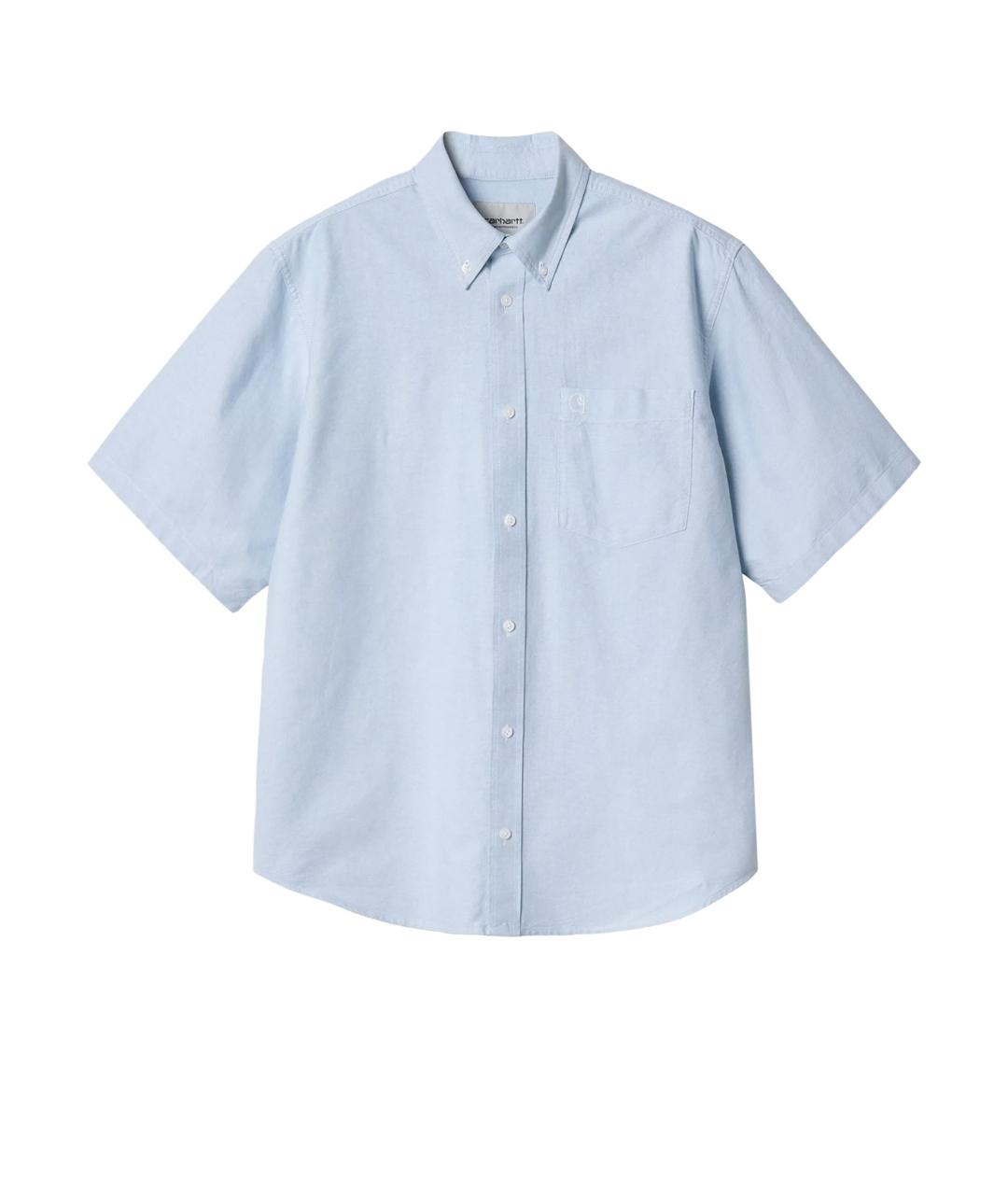 CARHARTT WIP Голубая хлопковая классическая рубашка, фото 3