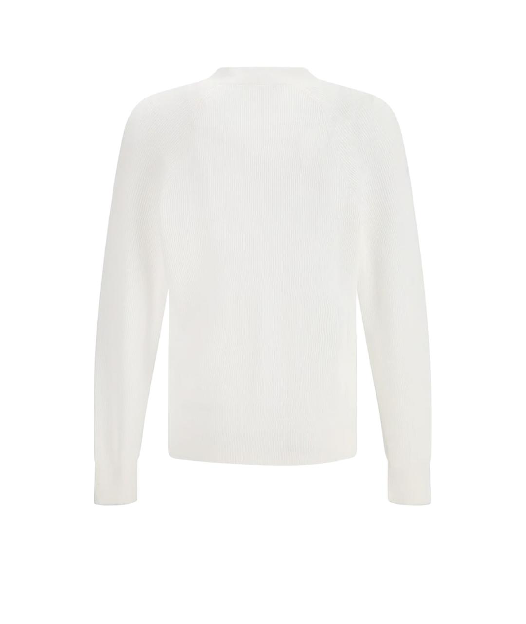 BRUNELLO CUCINELLI Белый хлопковый кардиган, фото 2