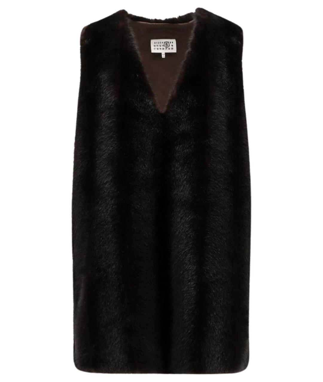 MM6 MAISON MARGIELA Коричневое полиэстеровое платье, фото 1