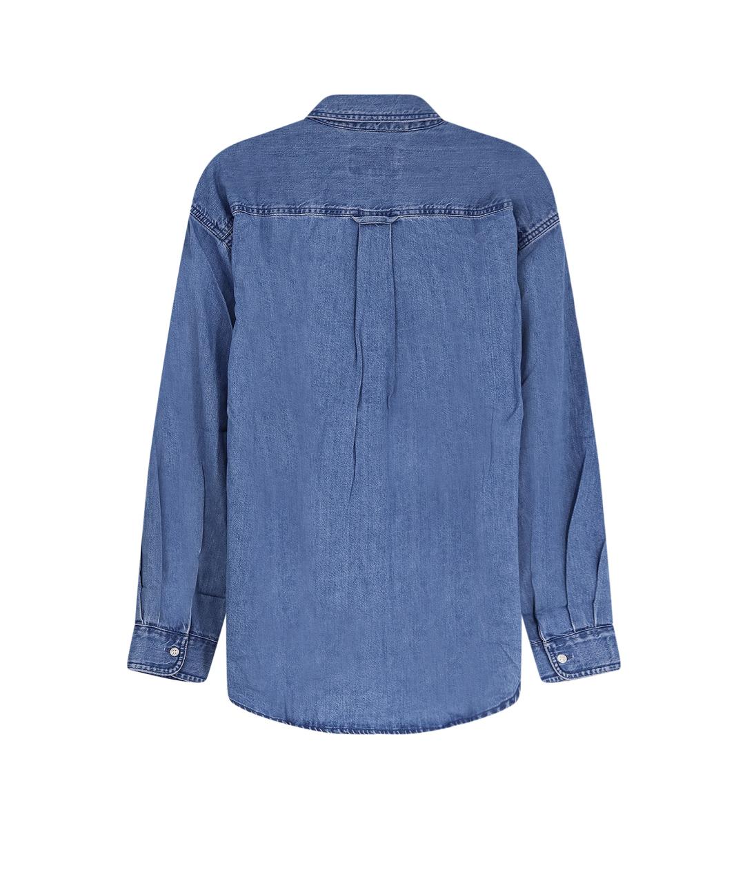 CARHARTT WIP Синяя хлопковая кэжуал рубашка, фото 2