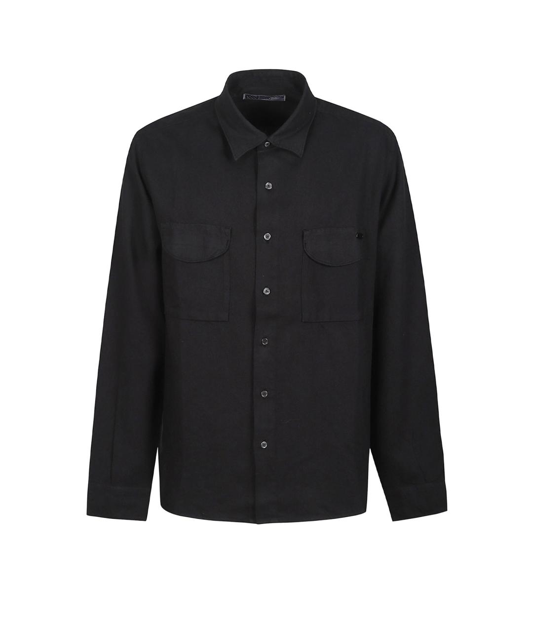 MASSIMO OSTI Черная классическая рубашка, фото 1