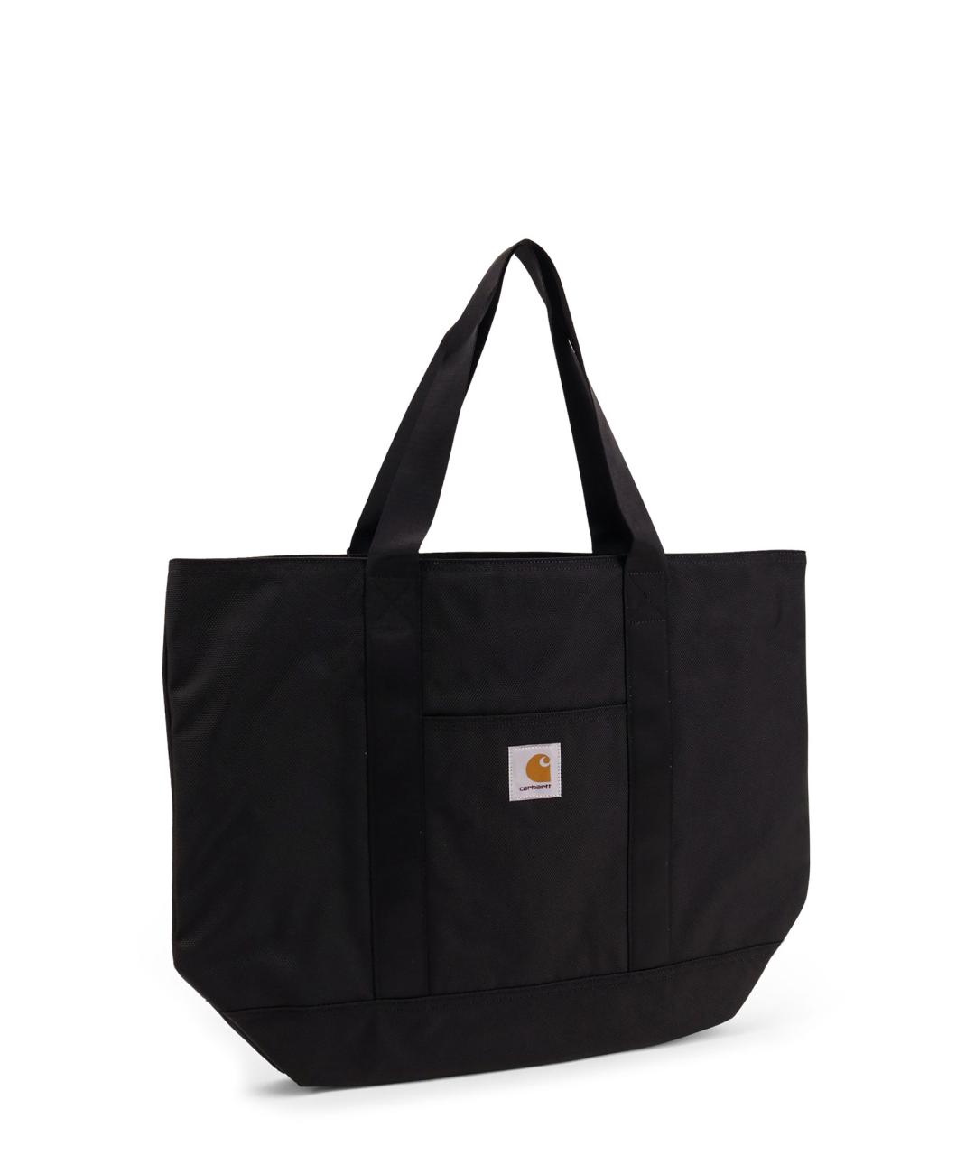 CARHARTT WIP Черная тканевая сумка тоут, фото 3