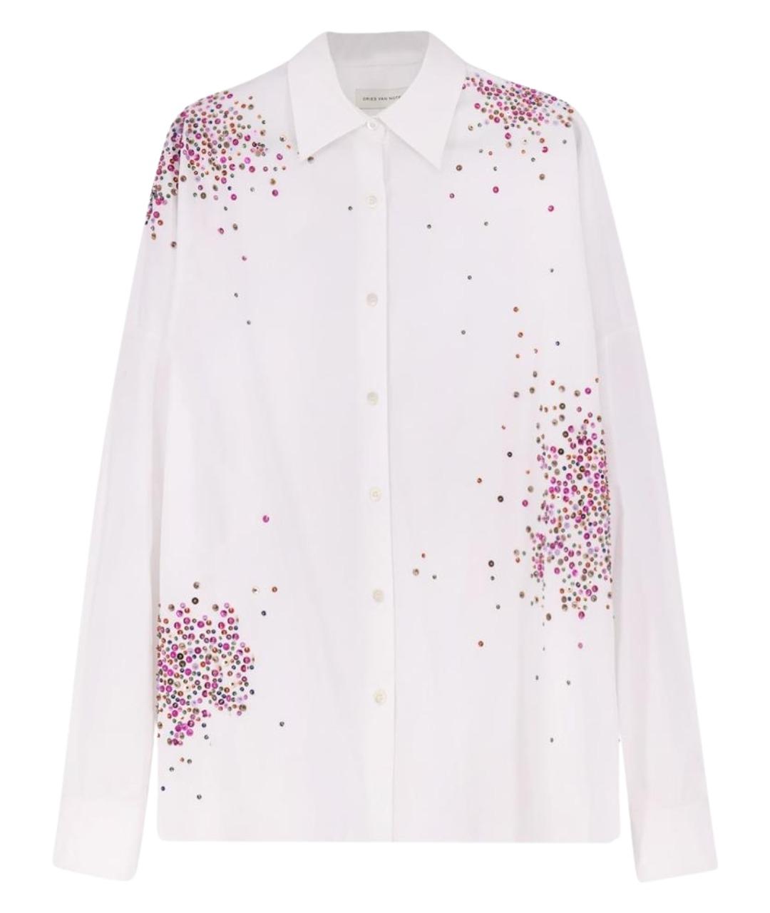 DRIES VAN NOTEN Белая хлопковая рубашка, фото 1