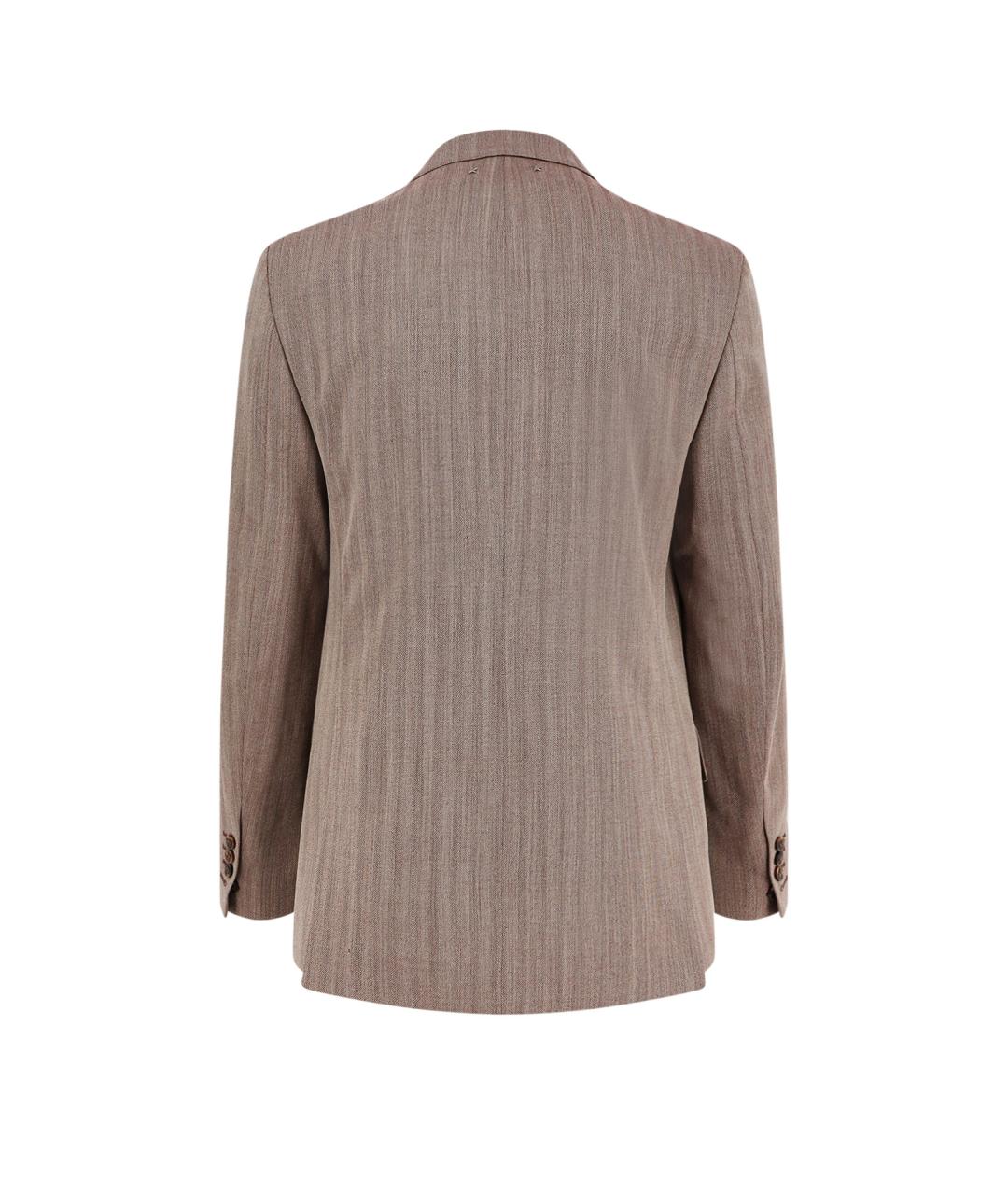 GOLDEN GOOSE DELUXE BRAND Коричневый шерстяной пиджак, фото 2