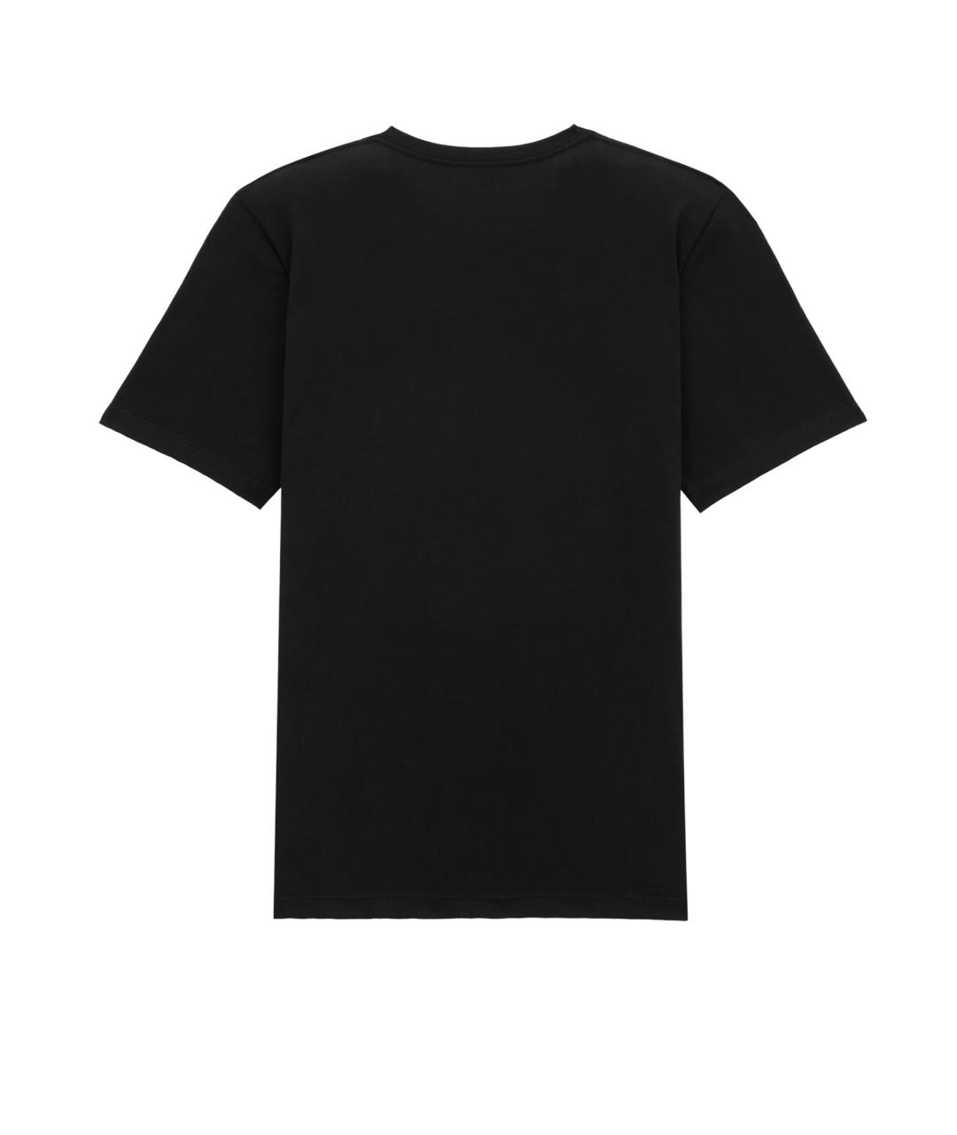 SAINT LAURENT Черная хлопковая футболка, фото 2