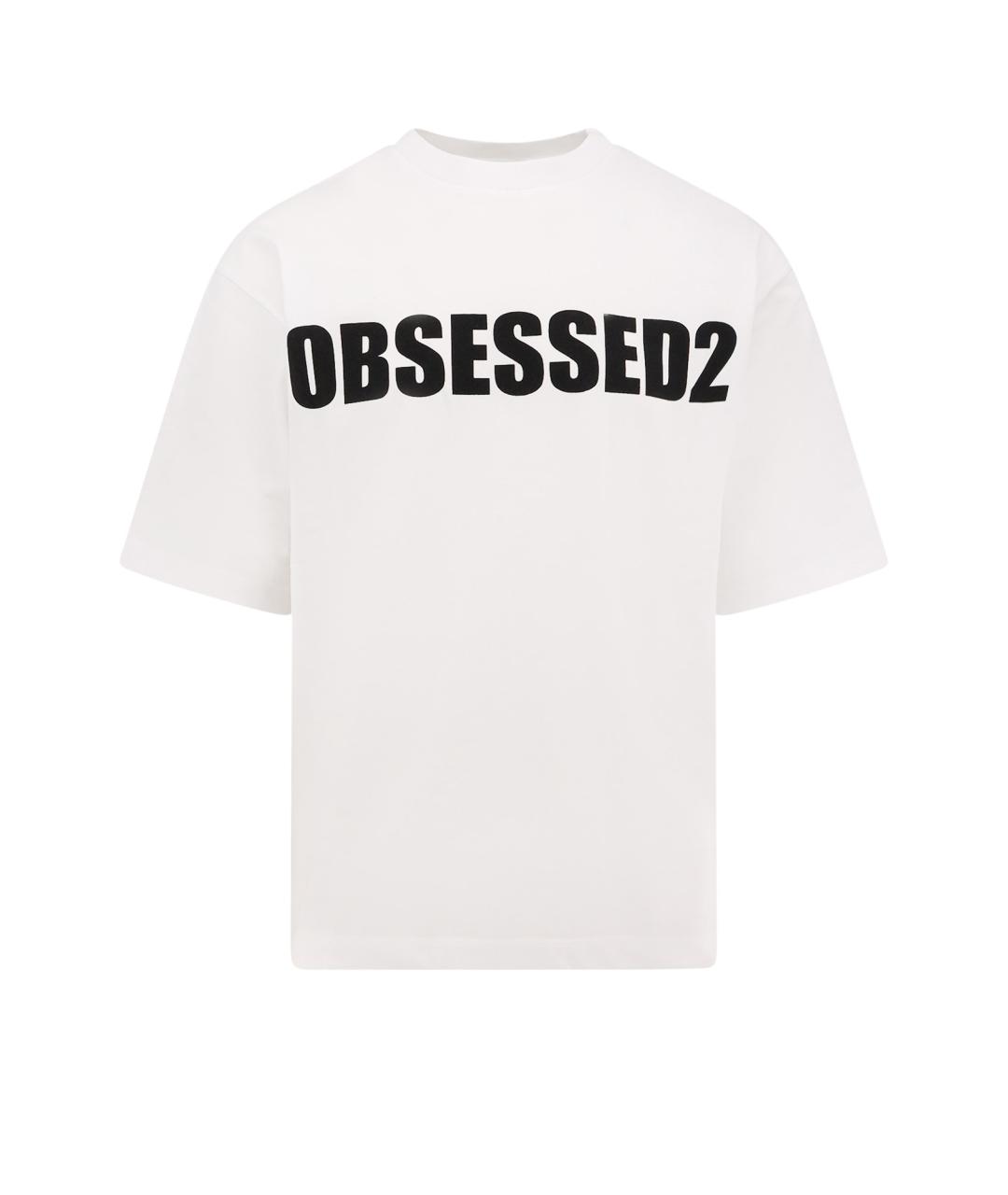 DSQUARED2 Белая хлопковая футболка, фото 1