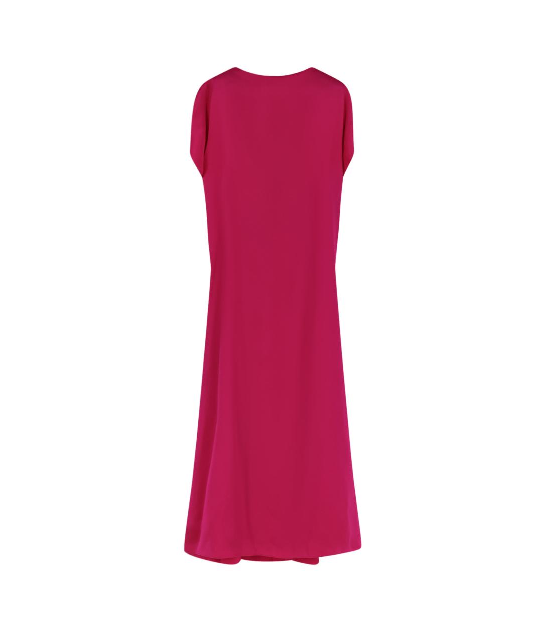 DRIES VAN NOTEN Розовое шелковое повседневное платье, фото 1