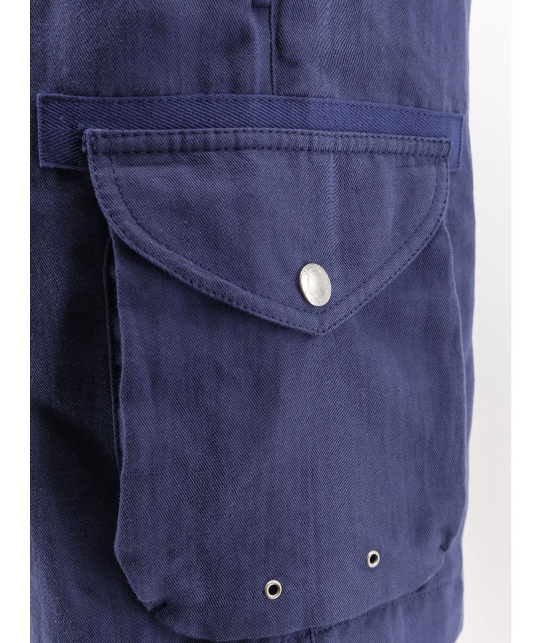 BRUNELLO CUCINELLI Синие льняные шорты, фото 3
