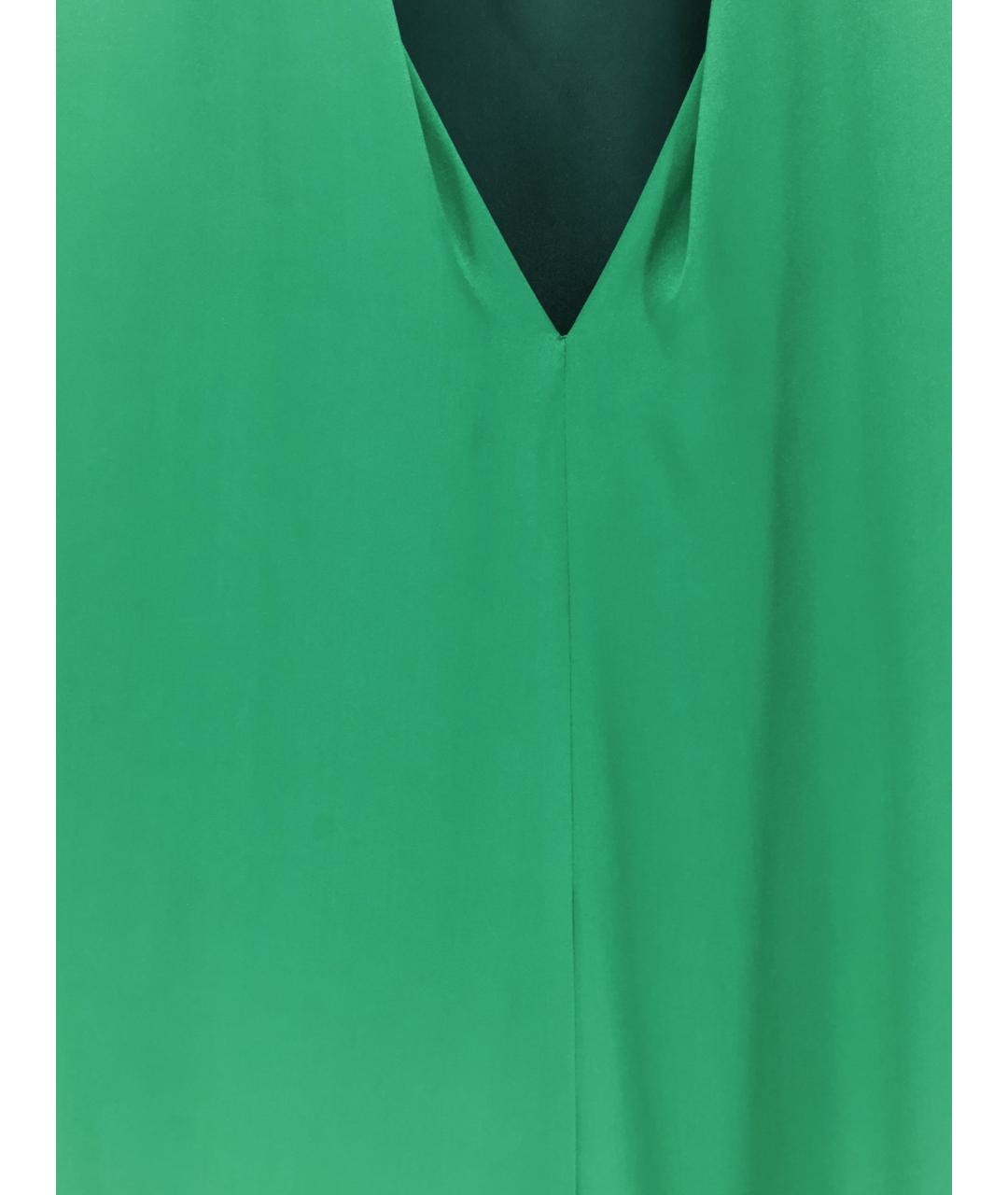 DRIES VAN NOTEN Зеленые шелковое повседневное платье, фото 3