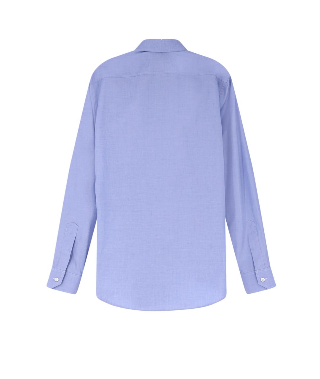 CELINE Голубая хлопковая кэжуал рубашка, фото 2