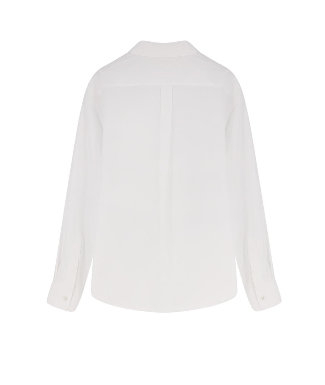 CELINE Белая хлопковая рубашка, фото 2