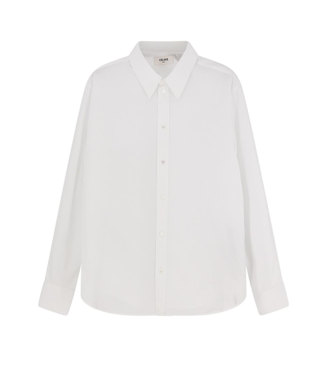 CELINE Белая хлопковая рубашка, фото 1