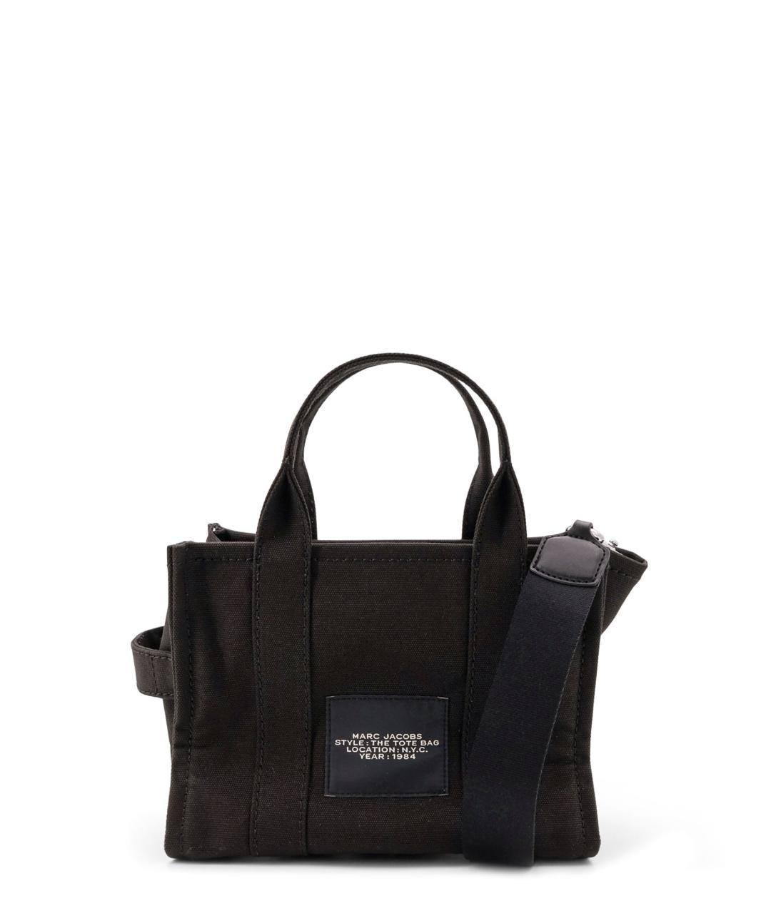 MARC JACOBS Черная тканевая сумка тоут, фото 2