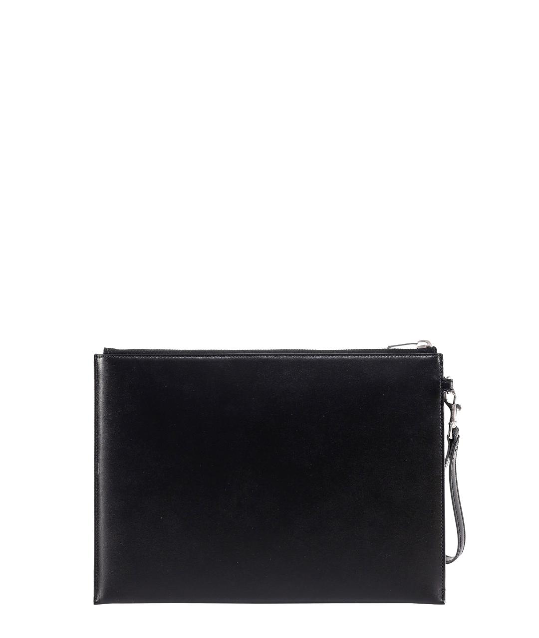 SAINT LAURENT Черная кожаная папка для документов, фото 2