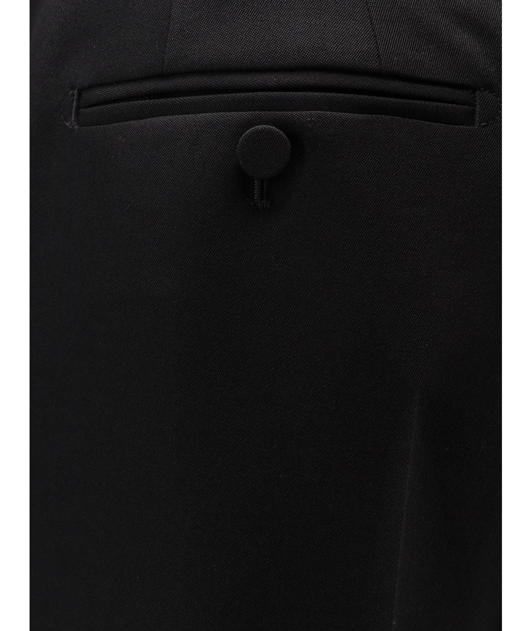 TOM FORD Черные шерстяные прямые брюки, фото 3