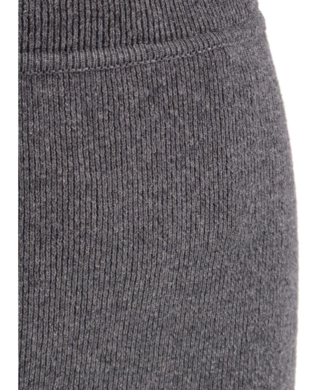 TOM FORD Серая кашемировая юбка миди, фото 3