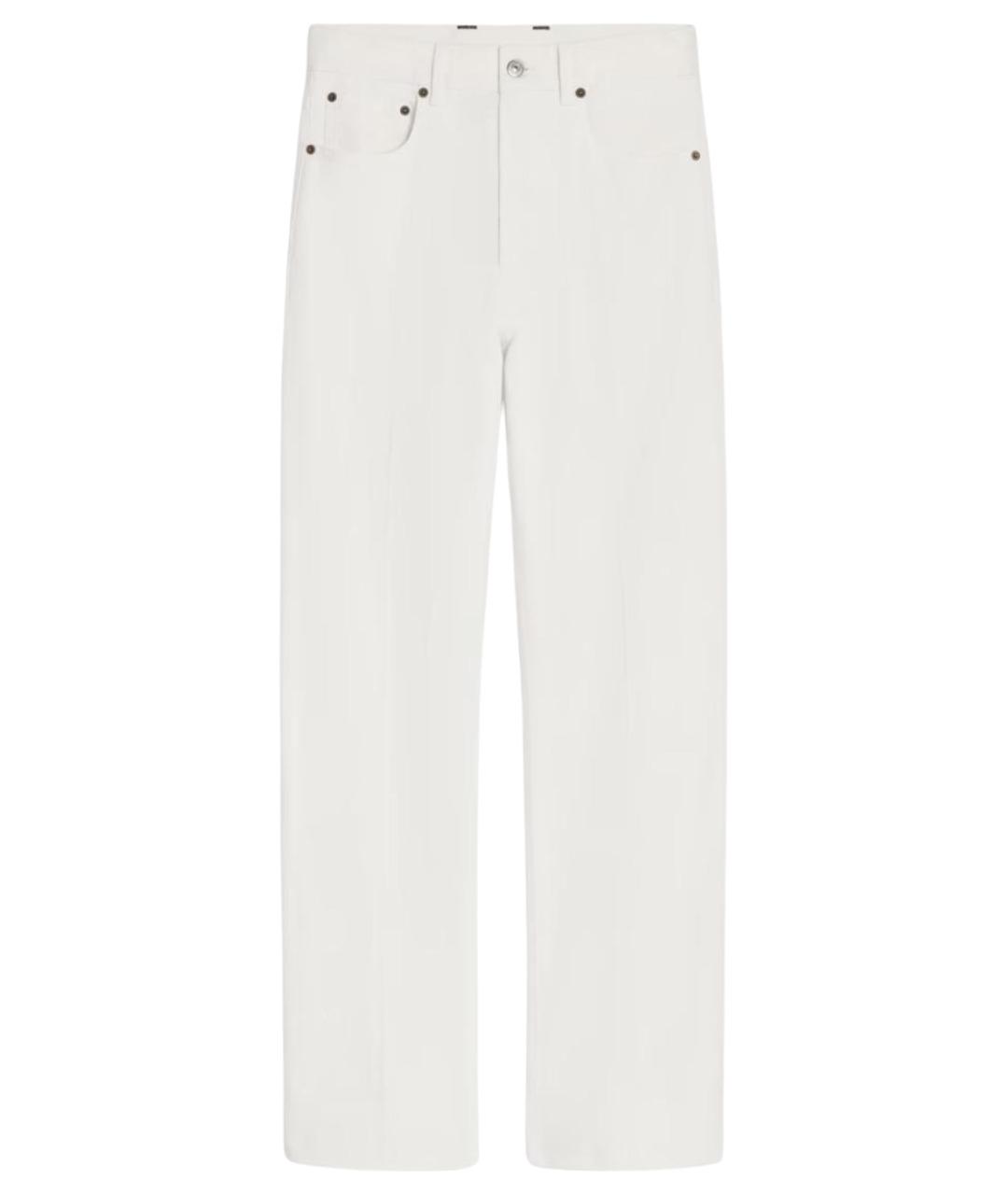 CELINE Белые хлопковые прямые джинсы, фото 1