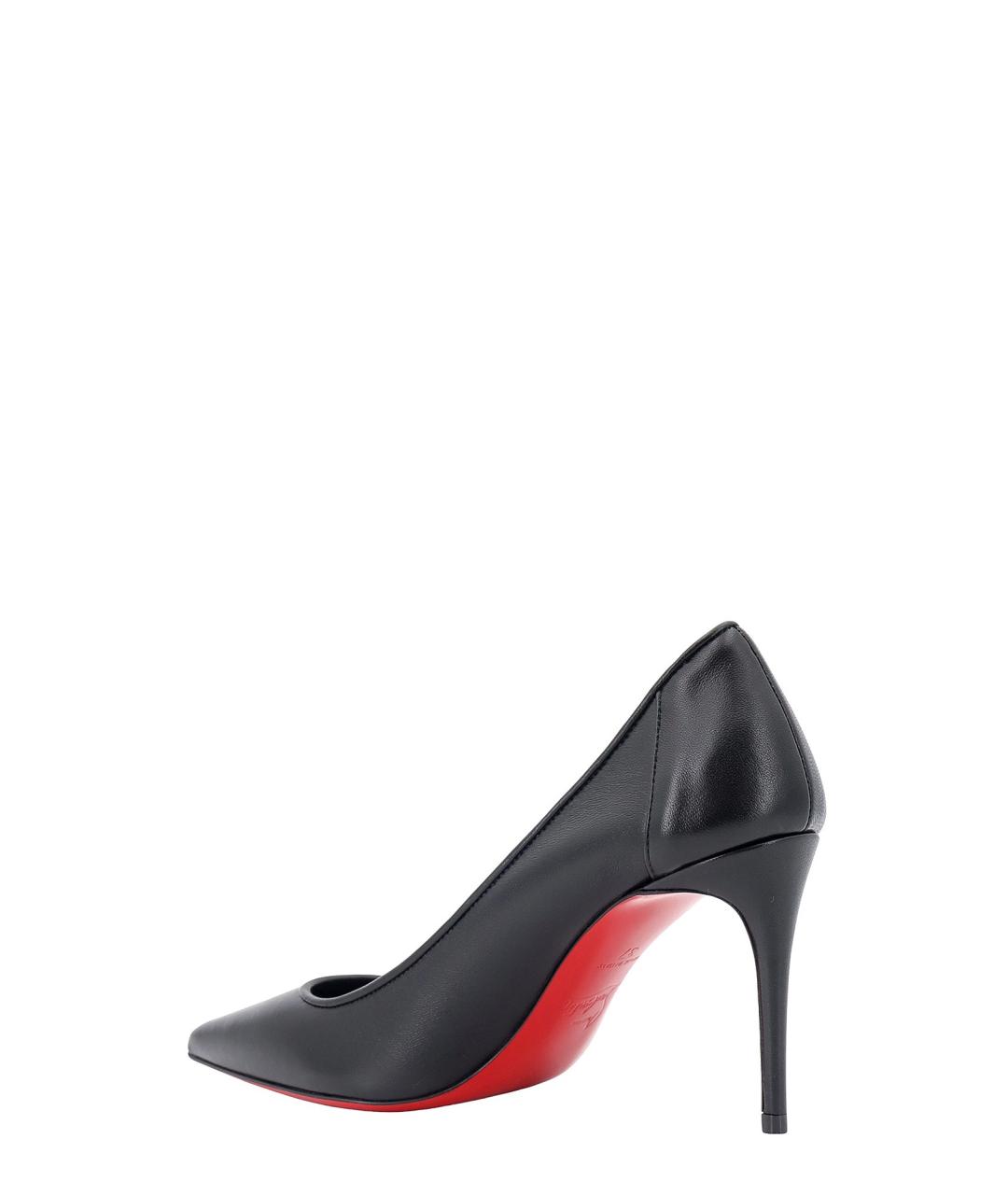 CHRISTIAN LOUBOUTIN Черные кожаные туфли, фото 3