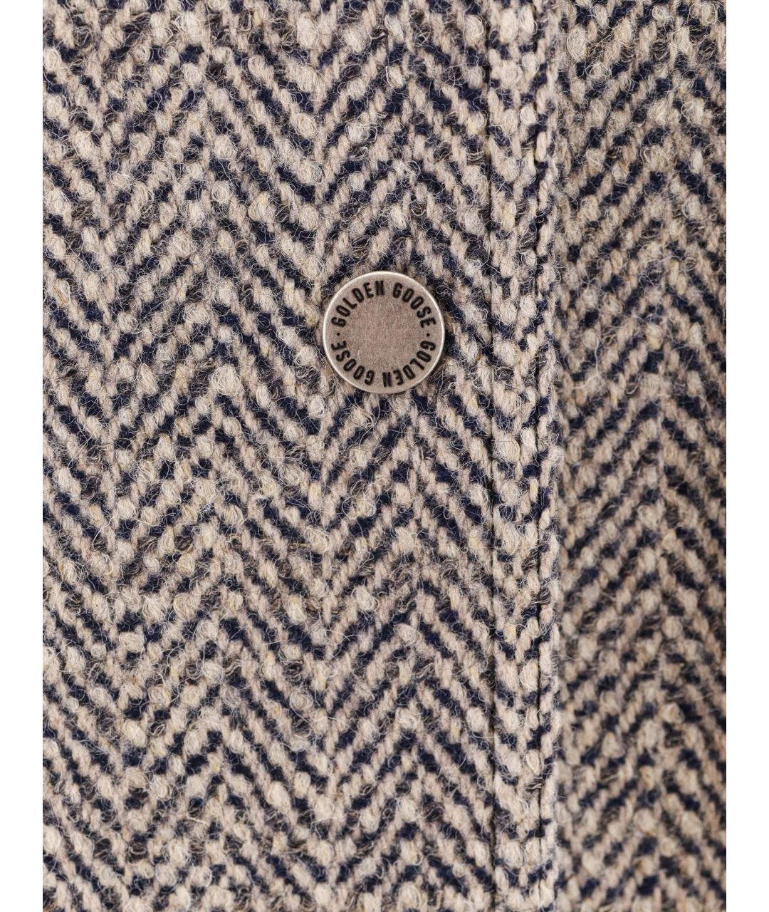 GOLDEN GOOSE DELUXE BRAND Серая шерстяная куртка, фото 3