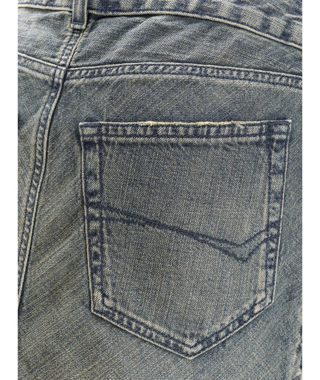 BALENCIAGA Голубая хлопковая юбка миди, фото 3