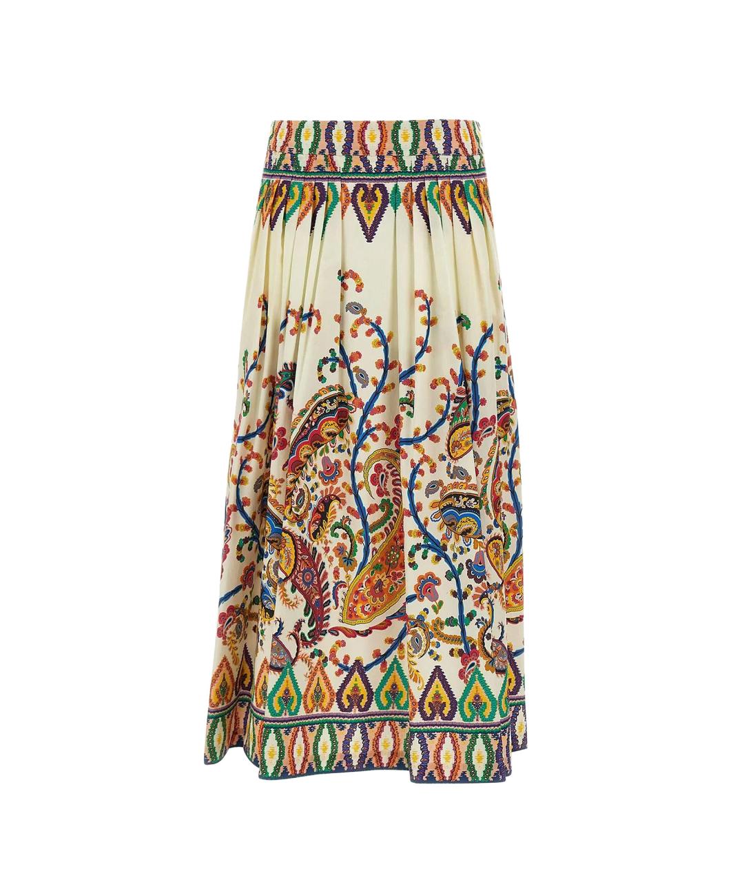 ETRO Мульти хлопковая юбка миди, фото 1