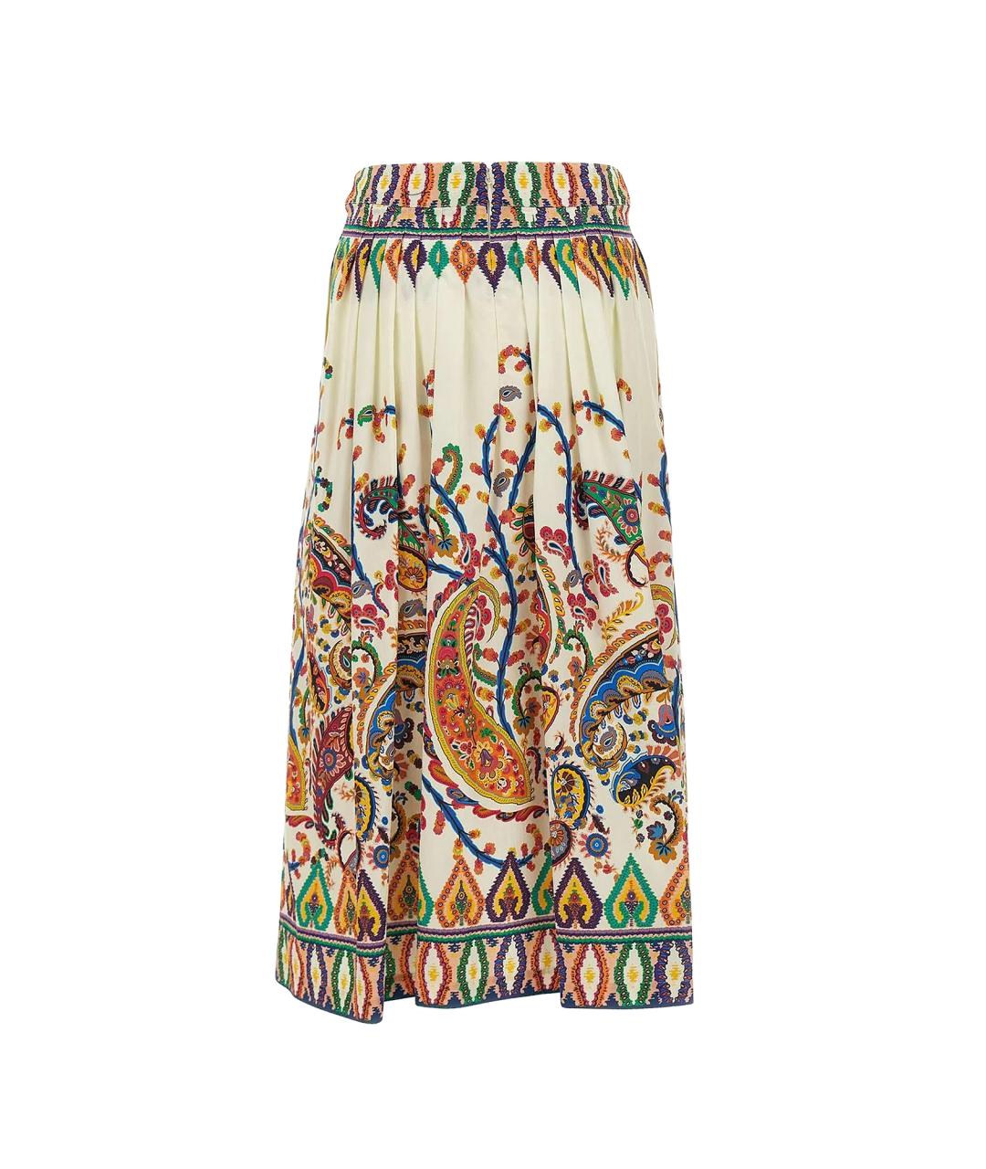 ETRO Мульти хлопковая юбка миди, фото 2