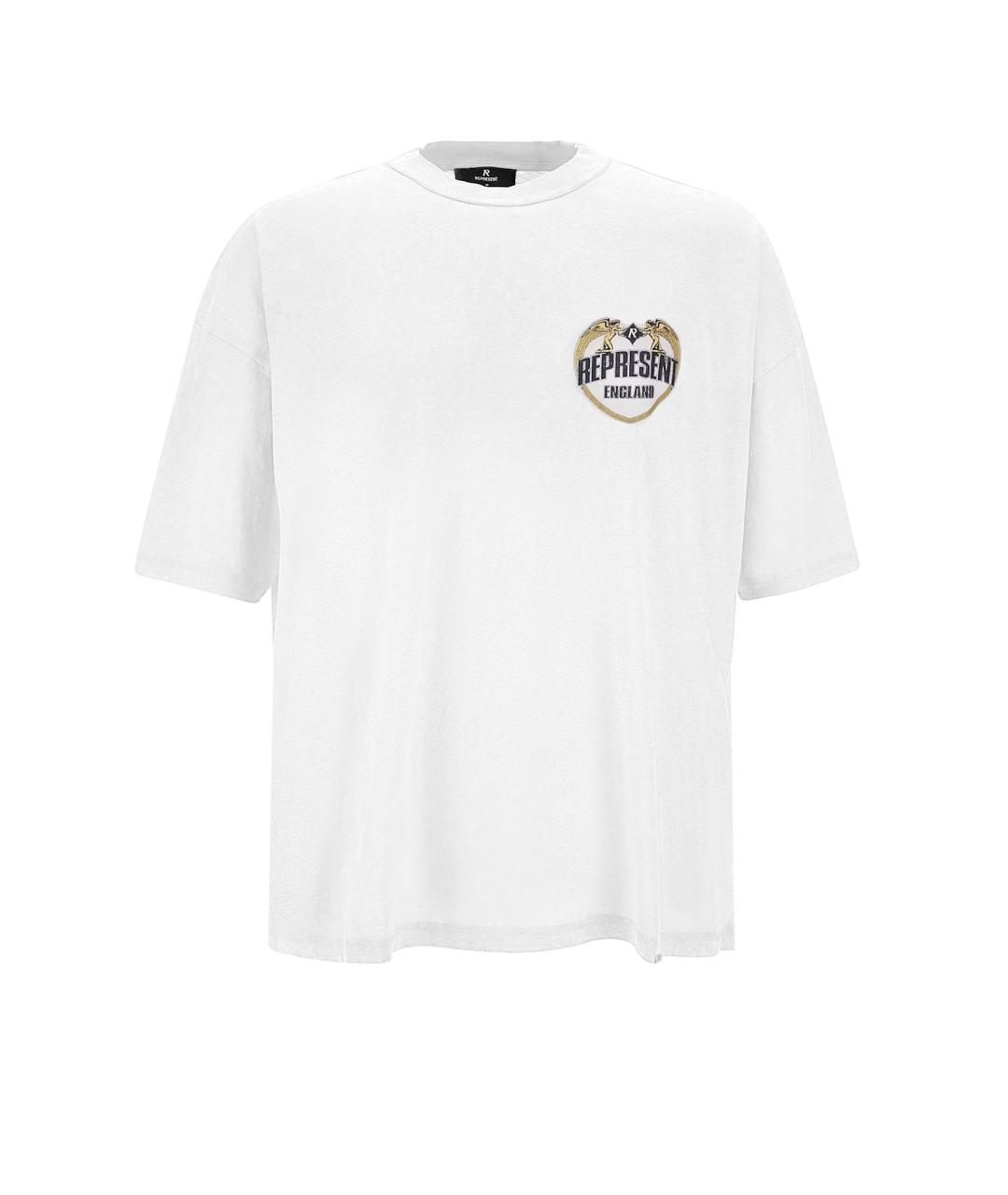 REPRESENT Белая хлопковая футболка, фото 1
