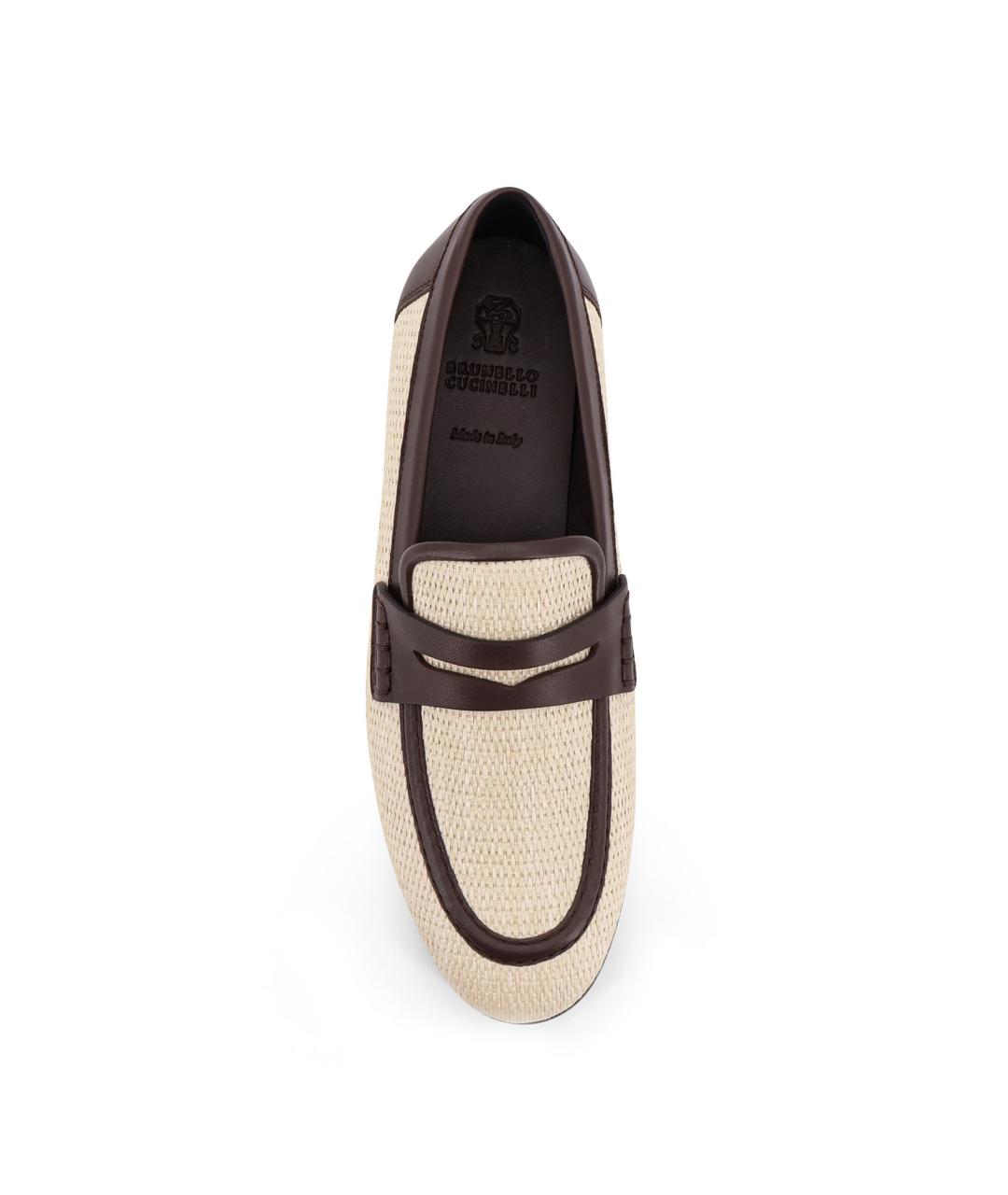 BRUNELLO CUCINELLI Бежевые лоферы, фото 5