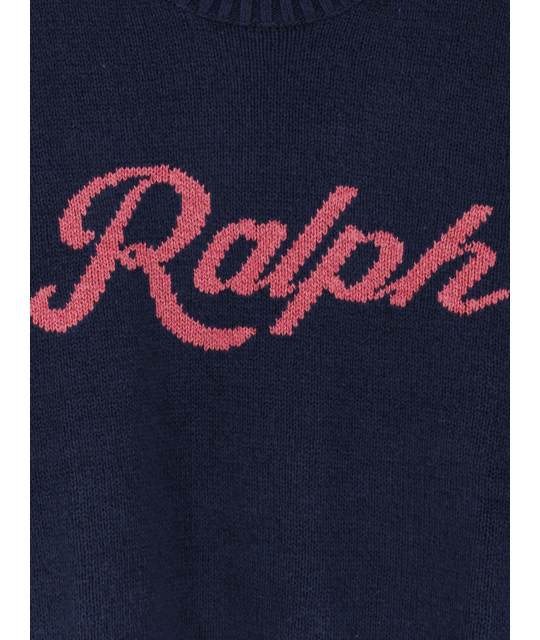 POLO RALPH LAUREN Синий хлопковый джемпер / свитер, фото 3