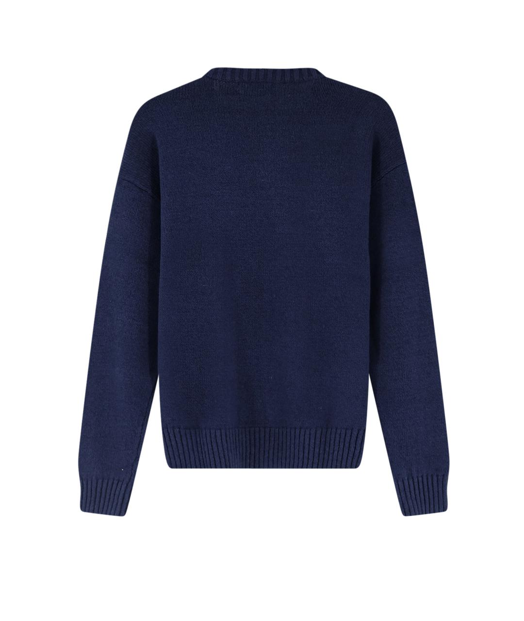 POLO RALPH LAUREN Синий хлопковый джемпер / свитер, фото 2