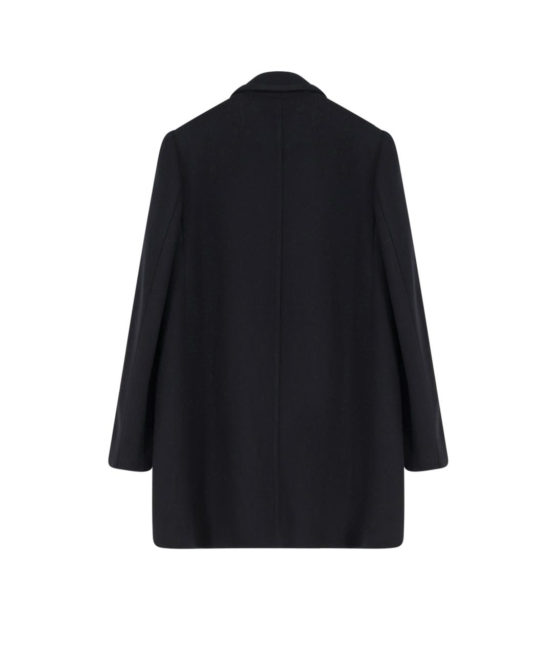 DRIES VAN NOTEN Черное шерстяное пальто, фото 2
