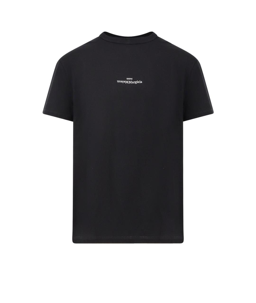 MAISON MARGIELA Черная хлопковая футболка, фото 1