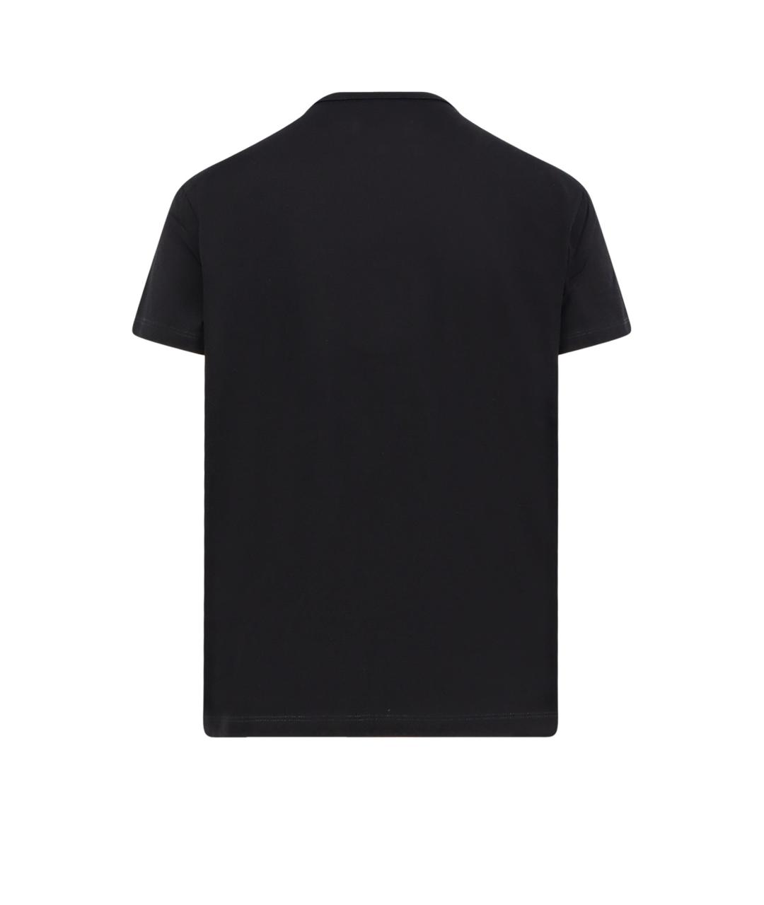 MAISON MARGIELA Черная хлопковая футболка, фото 2