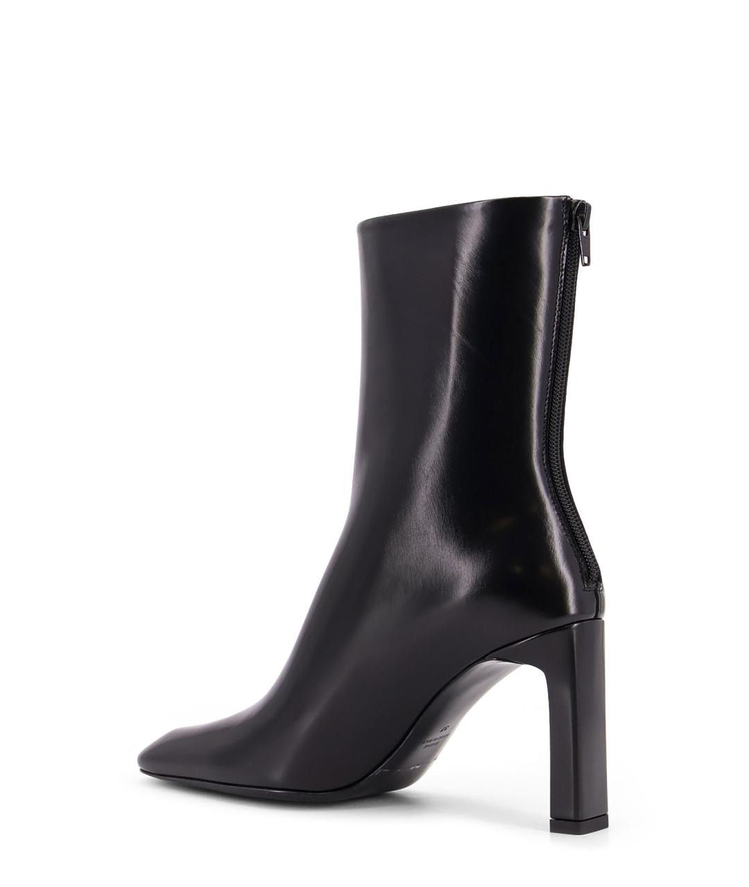 TOTEME Черные кожаные ботильоны, фото 3