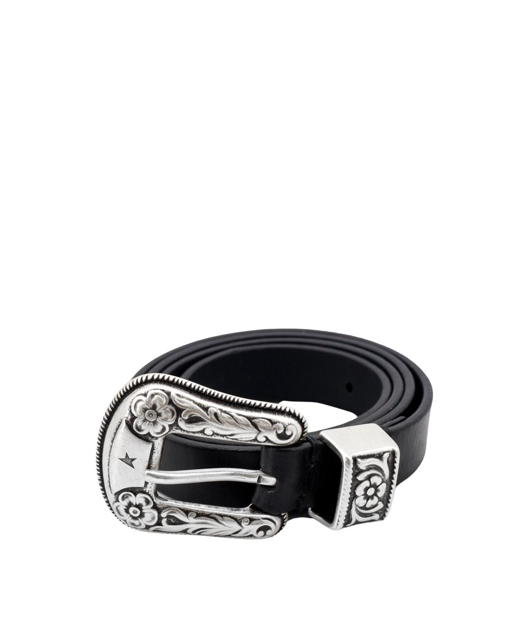 GOLDEN GOOSE DELUXE BRAND Черный кожаный ремень, фото 3