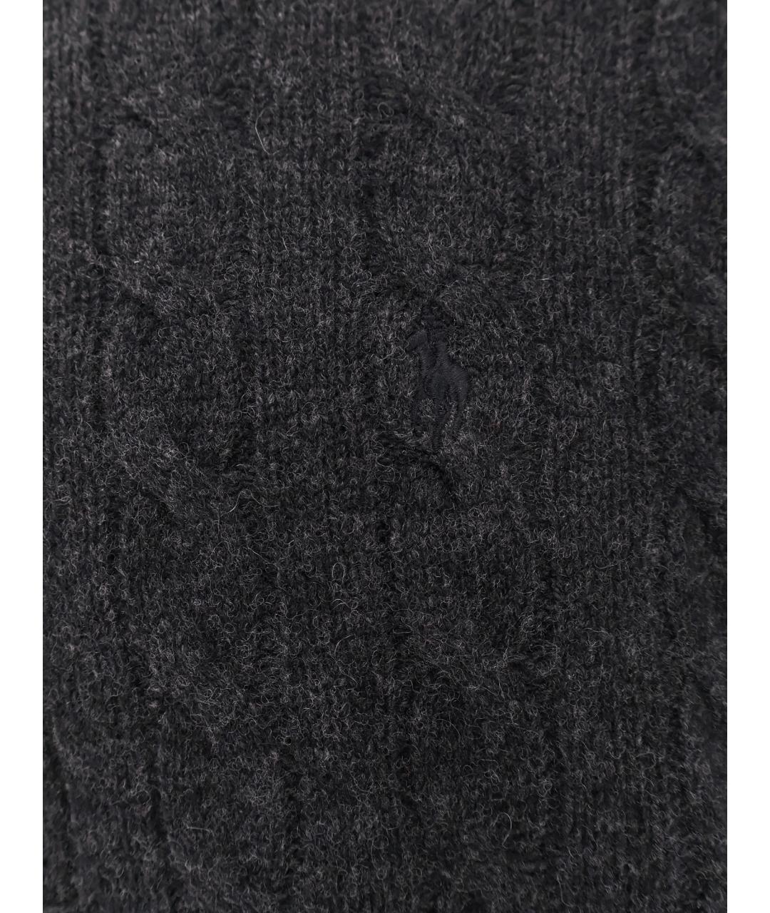 POLO RALPH LAUREN Серый шерстяной джемпер / свитер, фото 3