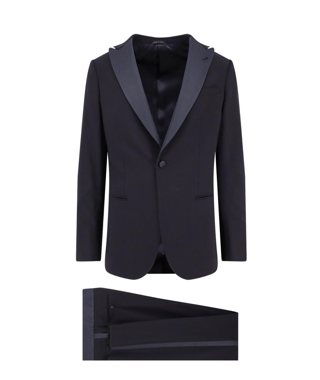 GIORGIO ARMANI Темно-синий вечерний костюм, фото 1