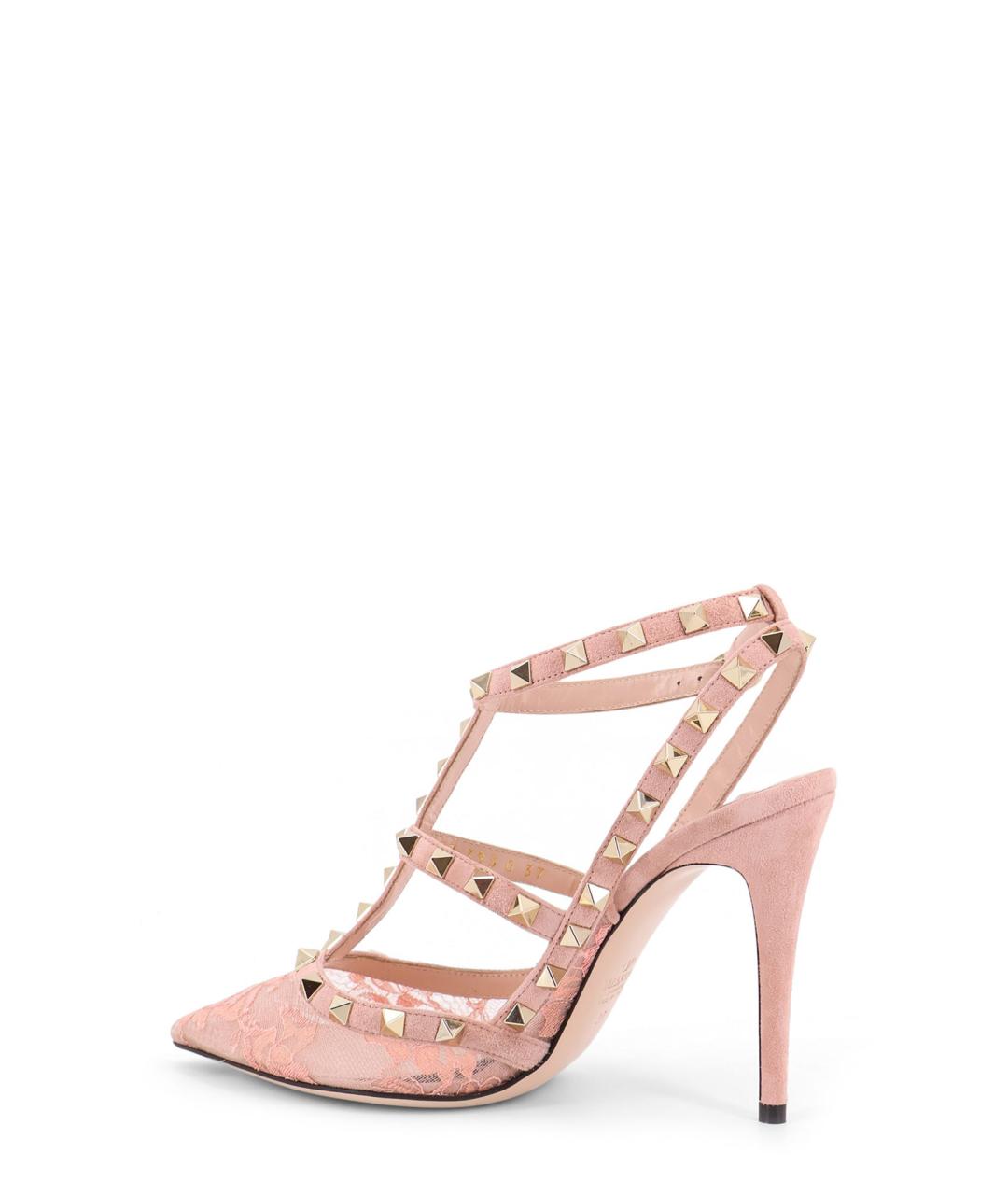 VALENTINO Розовые кожаные туфли, фото 3