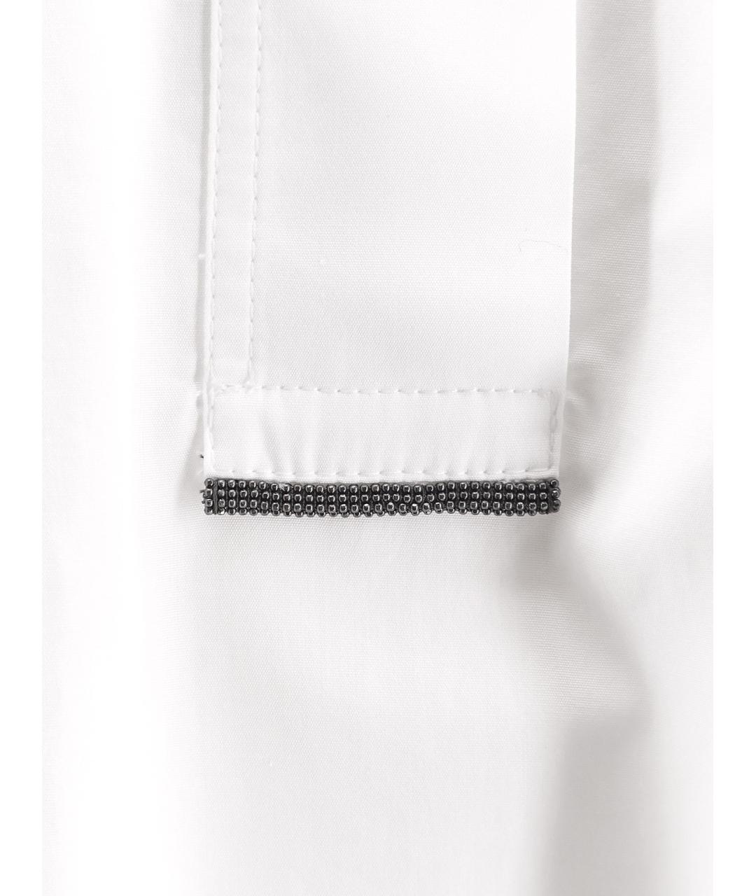 BRUNELLO CUCINELLI Белая хлопковая рубашка, фото 3