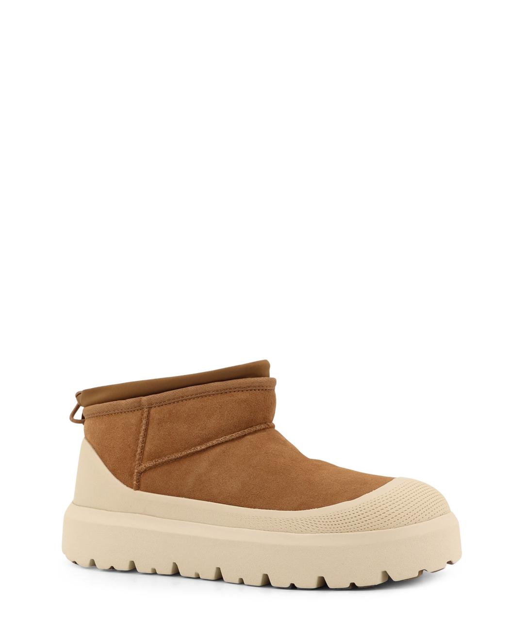 UGG AUSTRALIA Бежевые замшевые высокие ботинки, фото 2