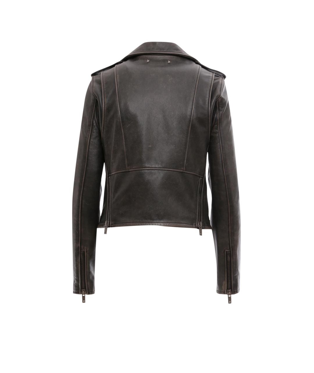 GOLDEN GOOSE DELUXE BRAND Черная кожаная куртка, фото 3