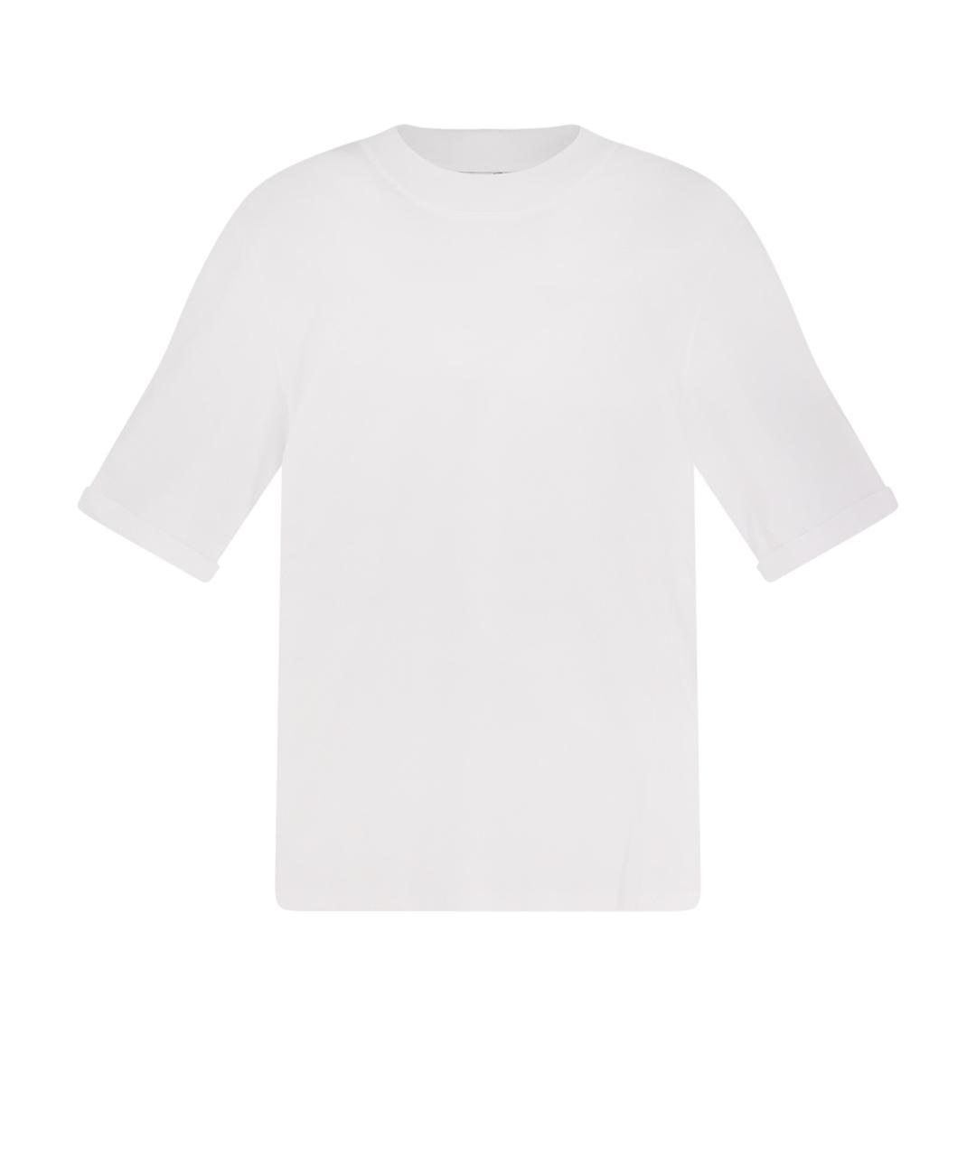 BRUNELLO CUCINELLI Белая хлопковая футболка, фото 1