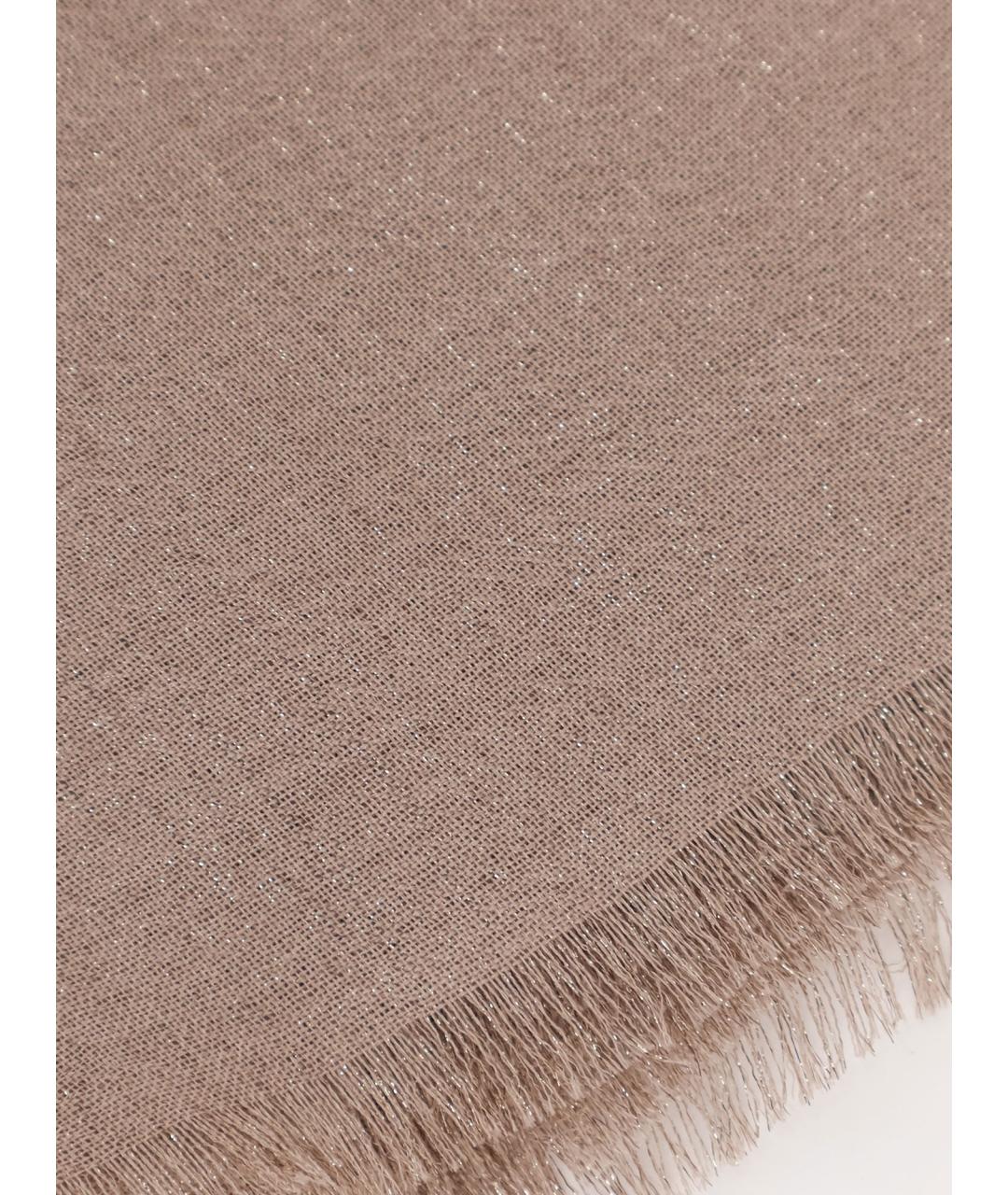 BRUNELLO CUCINELLI Бежевый кашемировый шарф, фото 2