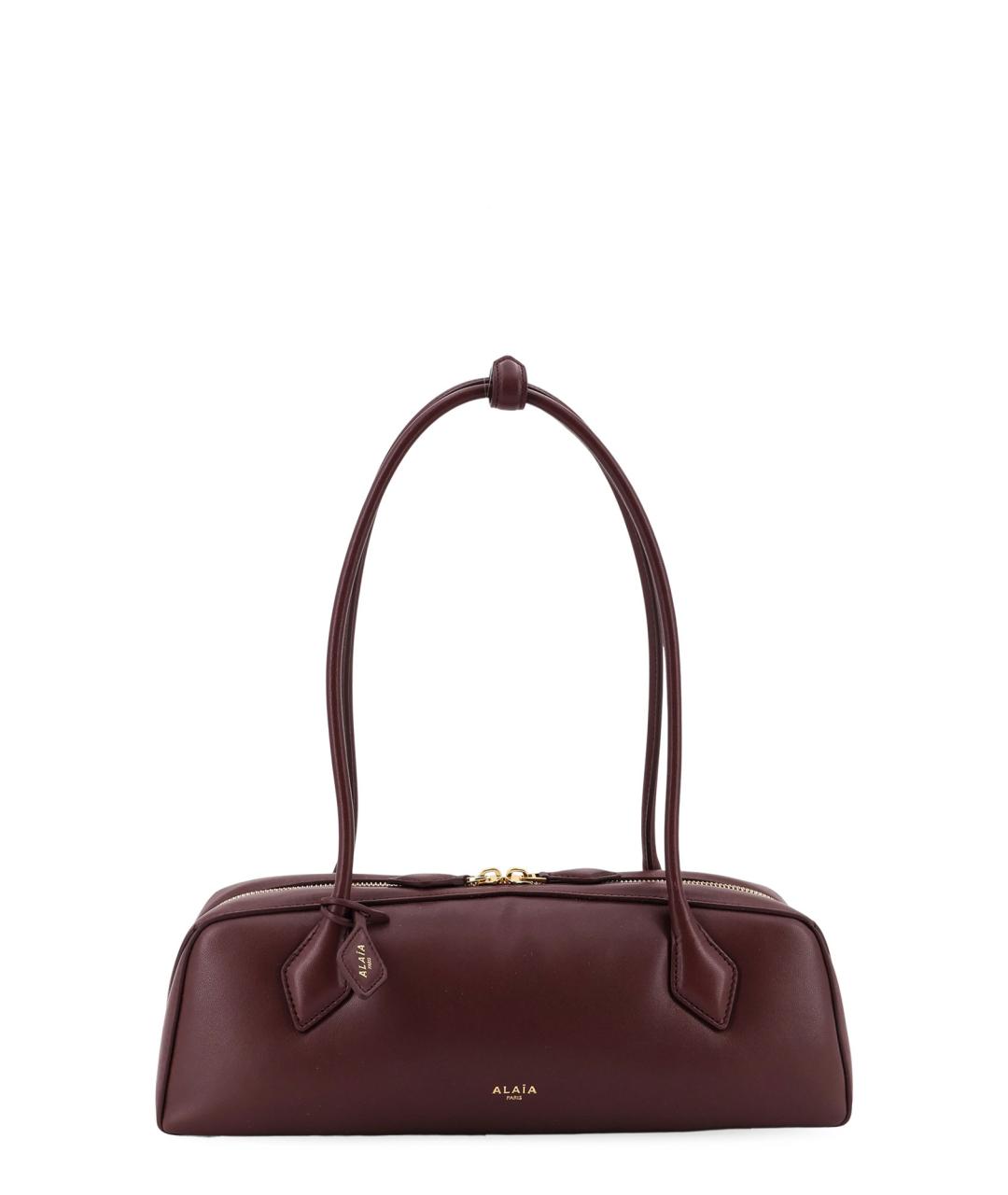 ALAIA Бордовая кожаная сумка через плечо, фото 1